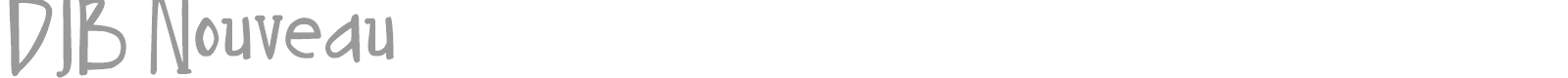 DJB Nouveau font preview